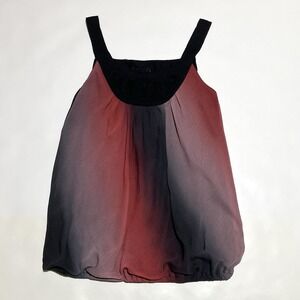 WRAPPER‎ Bouncy Sleeveless Blouse Women's Size XL Ombré Floral Accents